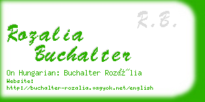 rozalia buchalter business card